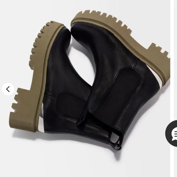 Maje Black and Brown Chelsea Ankle Boots - Picture 3 of 11